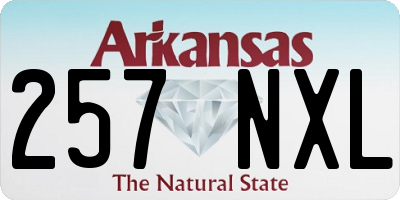 AR license plate 257NXL