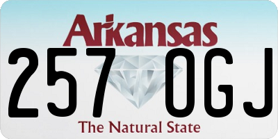 AR license plate 257OGJ