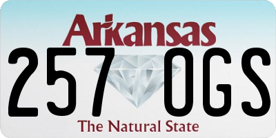 AR license plate 257OGS