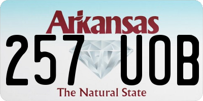 AR license plate 257UOB