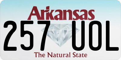 AR license plate 257UOL