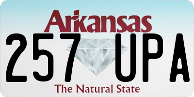 AR license plate 257UPA