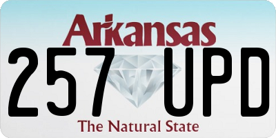 AR license plate 257UPD