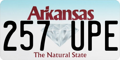 AR license plate 257UPE