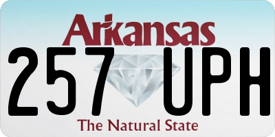 AR license plate 257UPH