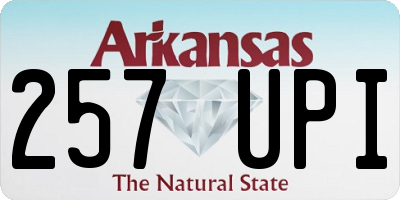 AR license plate 257UPI