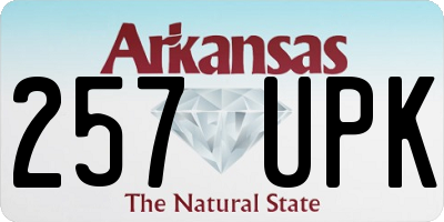AR license plate 257UPK
