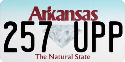 AR license plate 257UPP