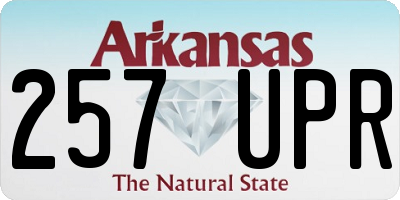 AR license plate 257UPR