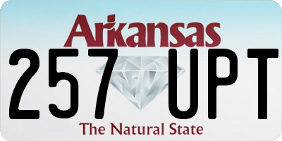 AR license plate 257UPT