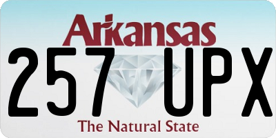 AR license plate 257UPX