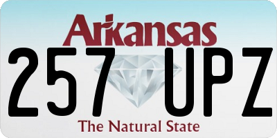 AR license plate 257UPZ