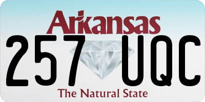 AR license plate 257UQC