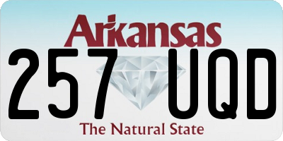 AR license plate 257UQD