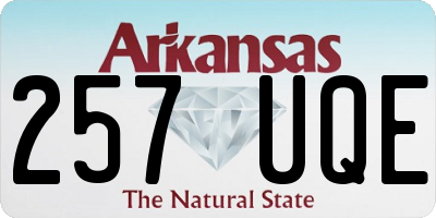 AR license plate 257UQE