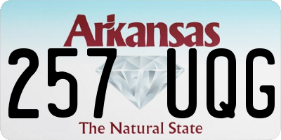 AR license plate 257UQG