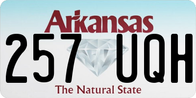 AR license plate 257UQH