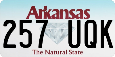 AR license plate 257UQK