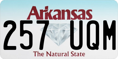 AR license plate 257UQM
