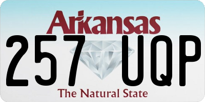 AR license plate 257UQP