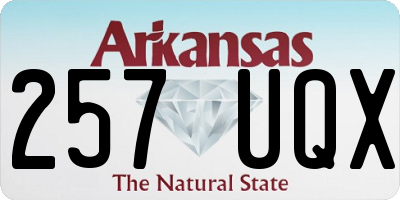 AR license plate 257UQX