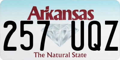 AR license plate 257UQZ