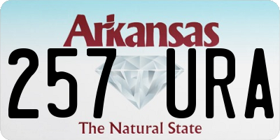 AR license plate 257URA