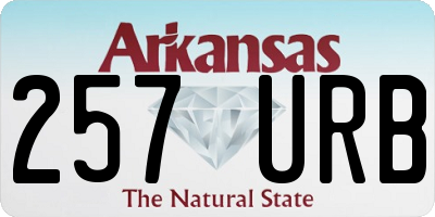 AR license plate 257URB