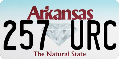 AR license plate 257URC