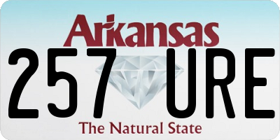 AR license plate 257URE