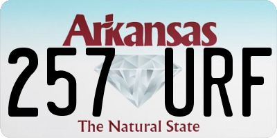AR license plate 257URF