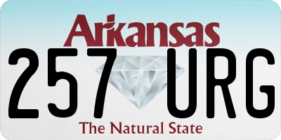 AR license plate 257URG