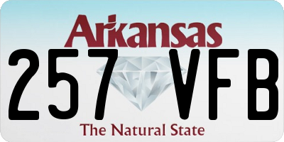 AR license plate 257VFB