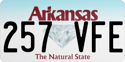 AR license plate 257VFE