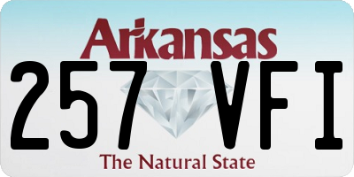 AR license plate 257VFI