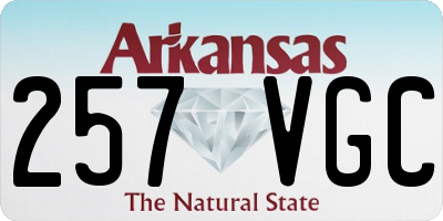 AR license plate 257VGC