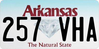 AR license plate 257VHA