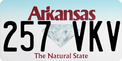 AR license plate 257VKV
