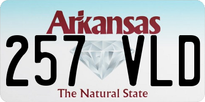 AR license plate 257VLD