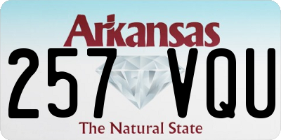 AR license plate 257VQU