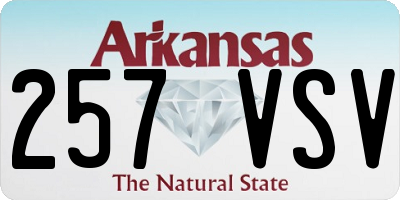 AR license plate 257VSV
