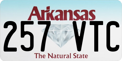 AR license plate 257VTC