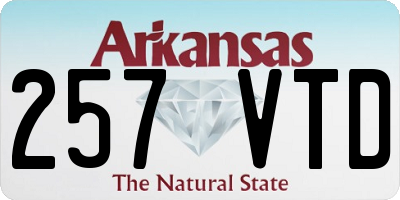 AR license plate 257VTD