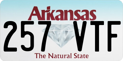 AR license plate 257VTF
