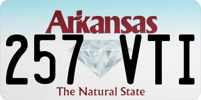 AR license plate 257VTI