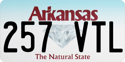 AR license plate 257VTL