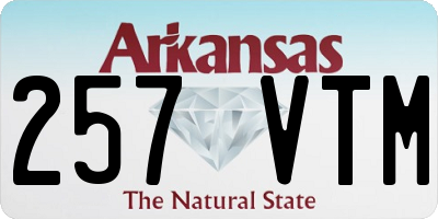 AR license plate 257VTM