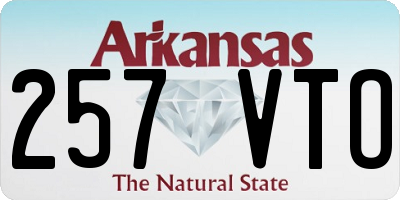 AR license plate 257VTO