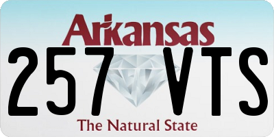 AR license plate 257VTS