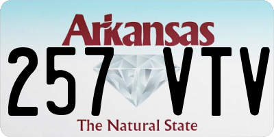 AR license plate 257VTV
